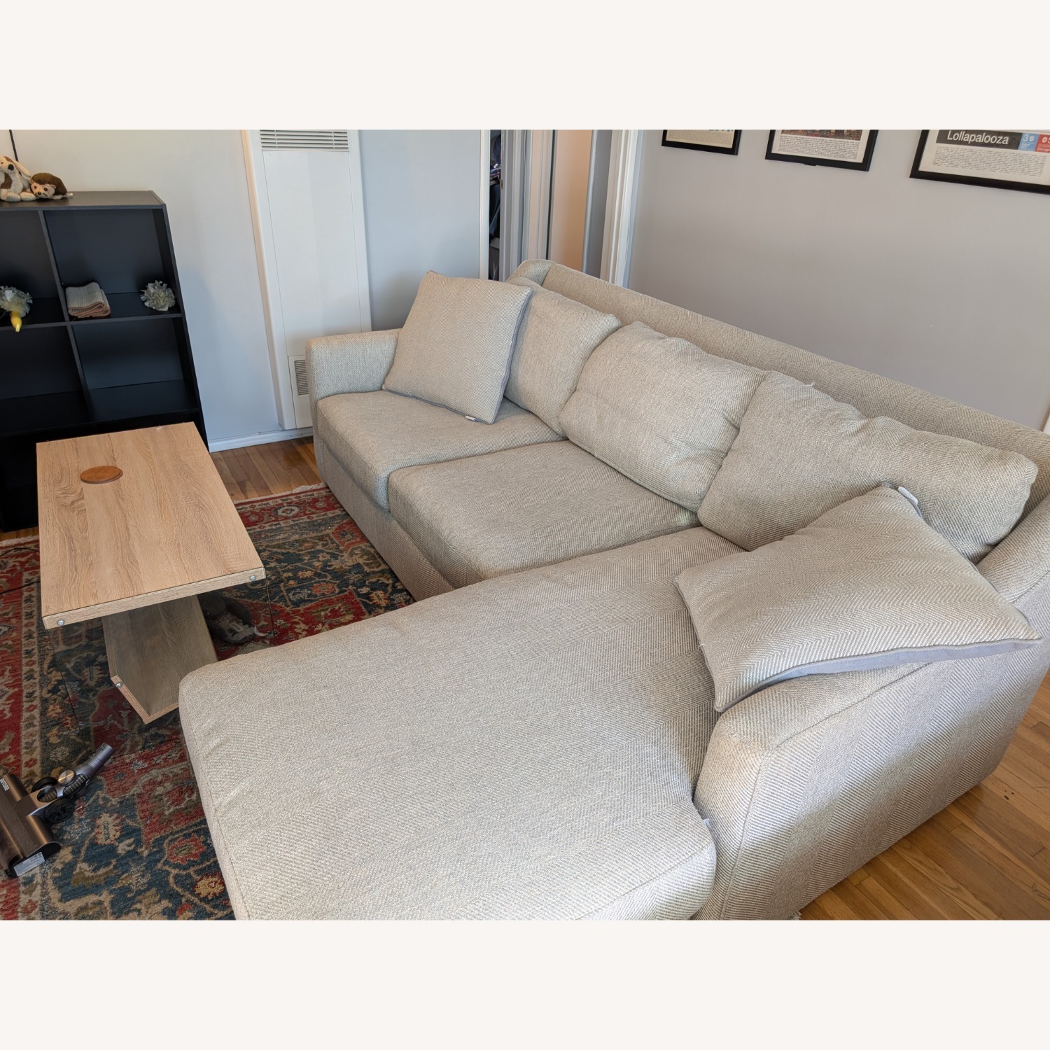 McCreary Modern Gray Sectional Sofa - image-1