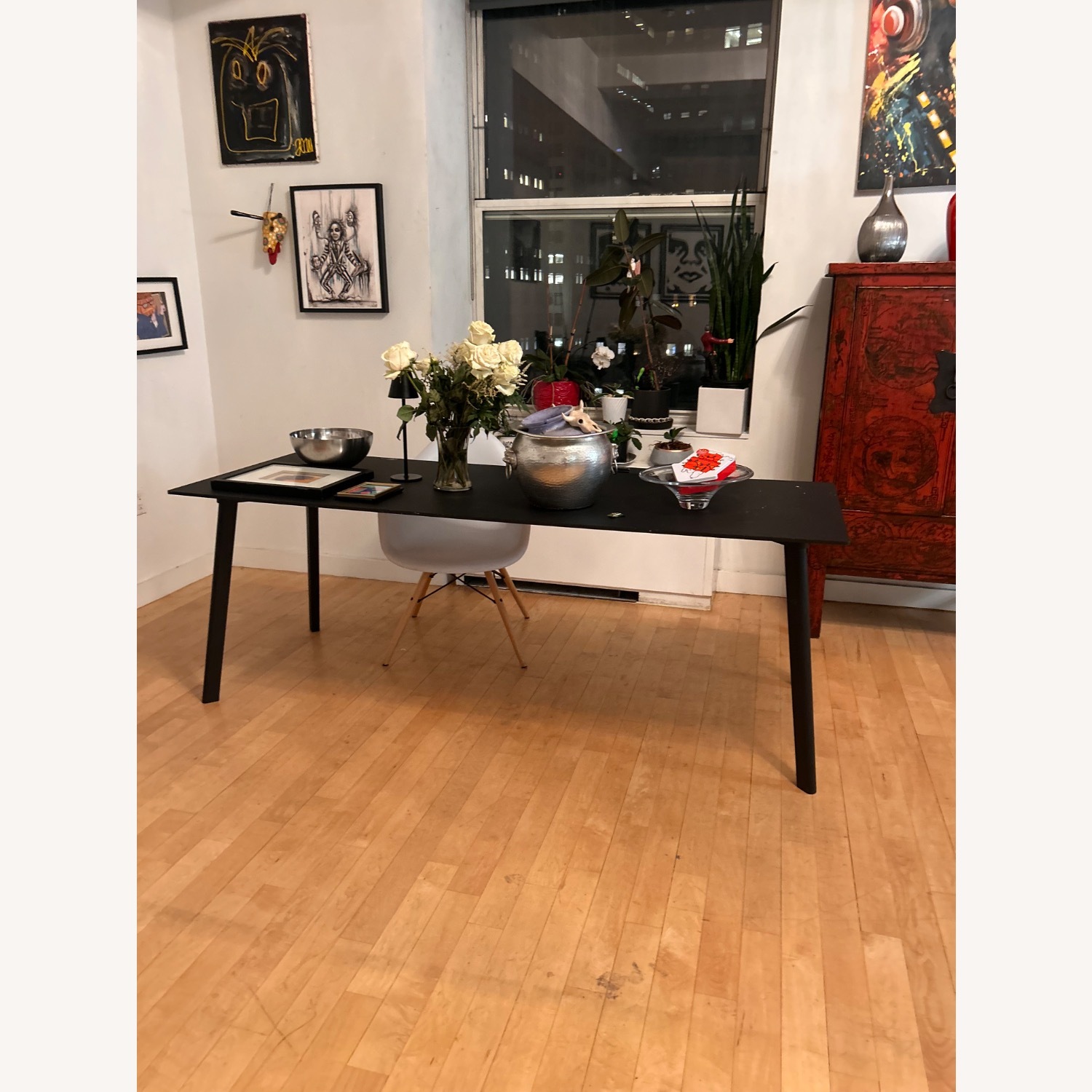 Design Within Reach Black Slim Dining Table  - image-1