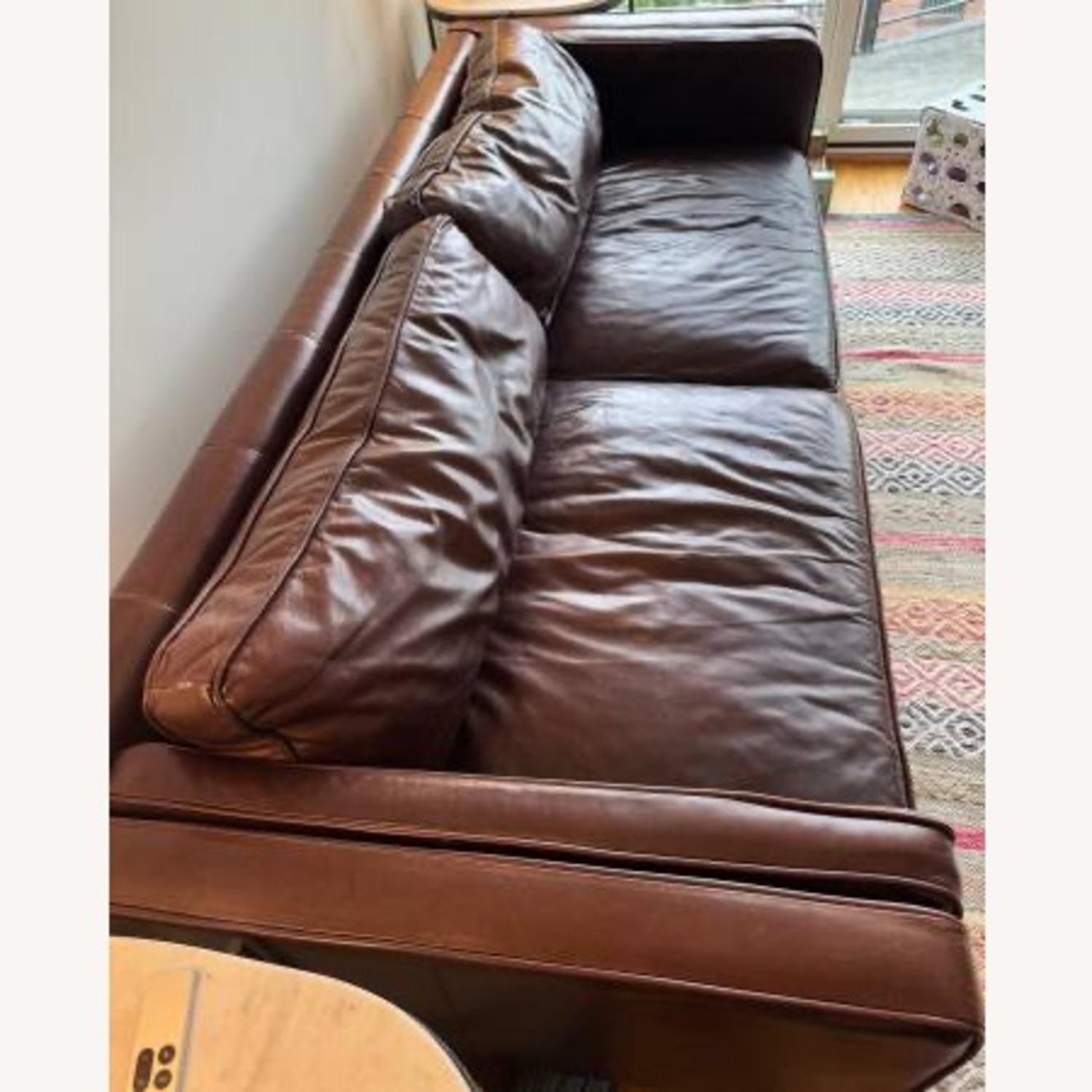 Pottery Barn Leather Sofa - image-1