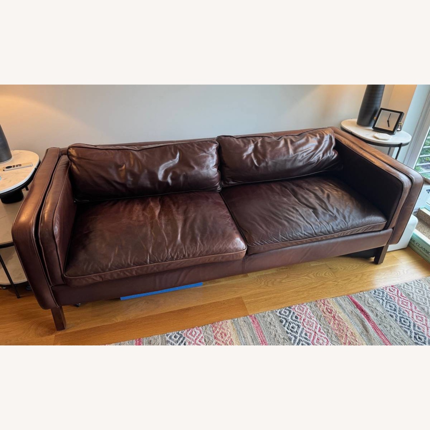 Pottery Barn Leather Sofa - image-0
