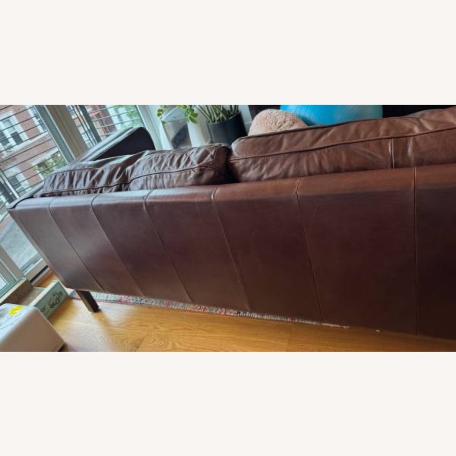 Pottery Barn Leather Sofa - image-2