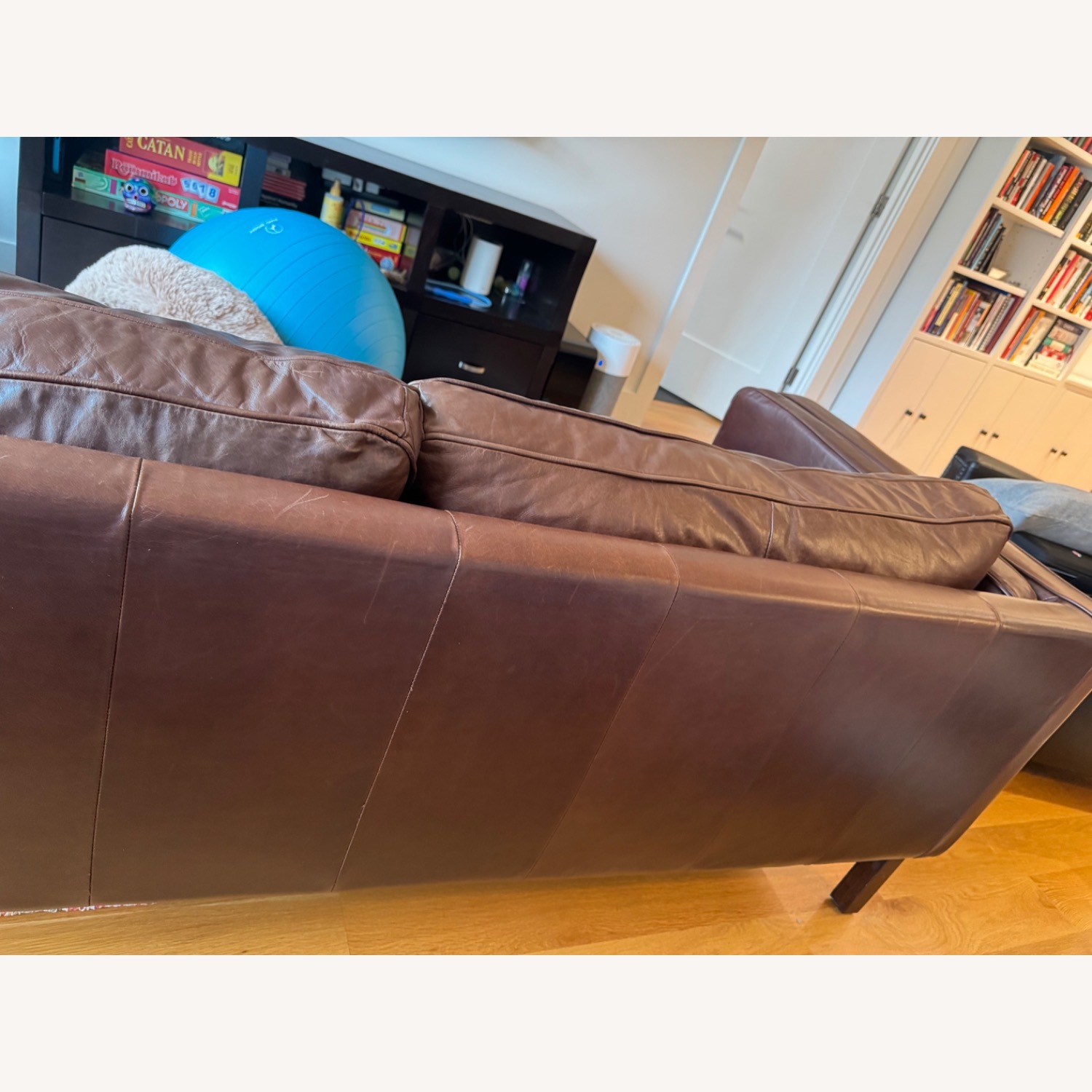 Pottery Barn Leather Sofa - image-4