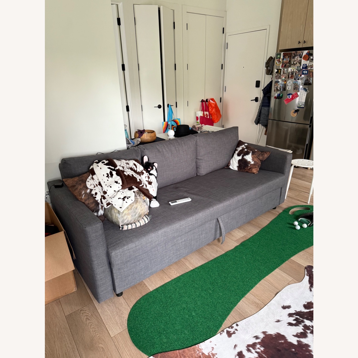 IKEA Friheten Gray Sleeper Sofa - image-2