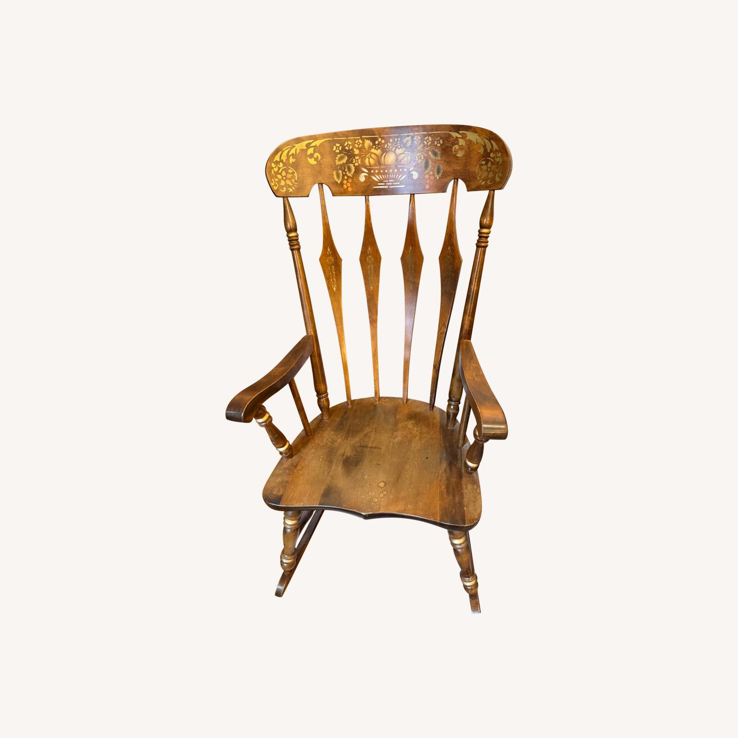 Vintage Wooden Rocking Chair - image-0