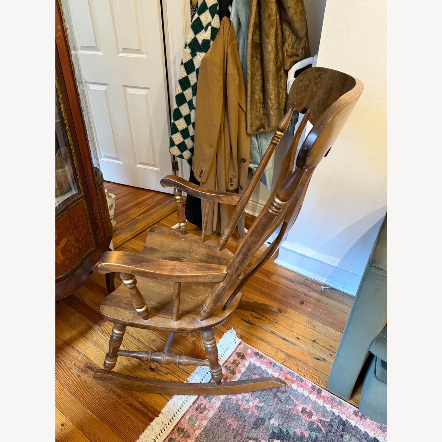 Vintage Wooden Rocking Chair - image-2