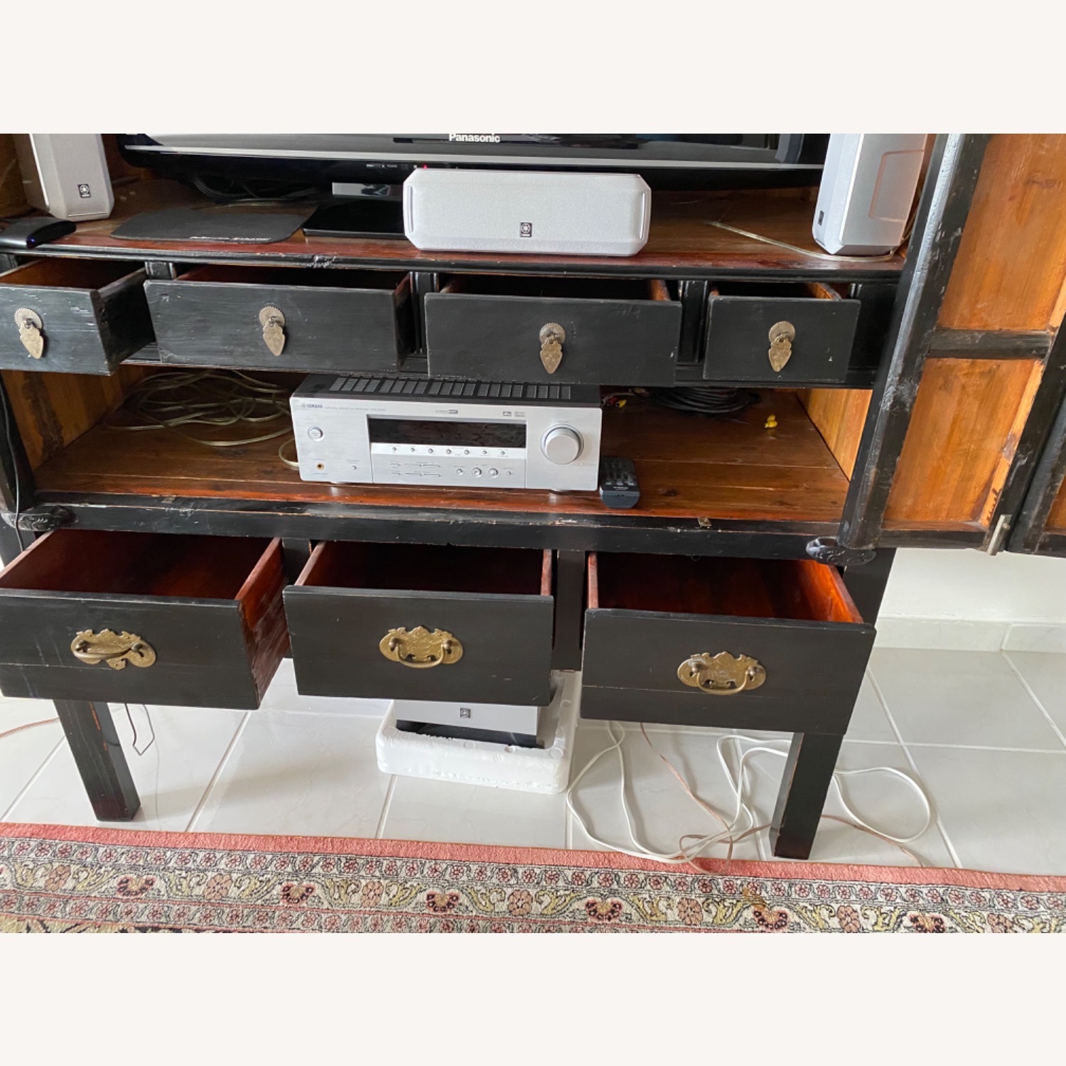 Antique Chinese Wood Armoire  - image-3