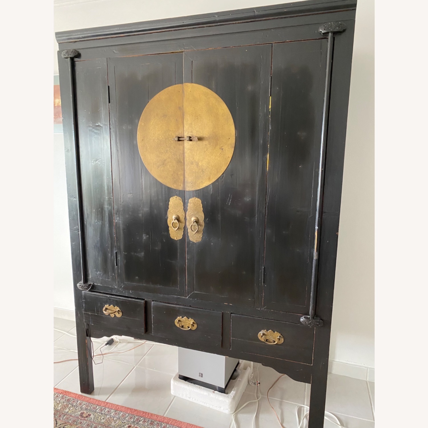 Antique Chinese Wood Armoire  - image-1