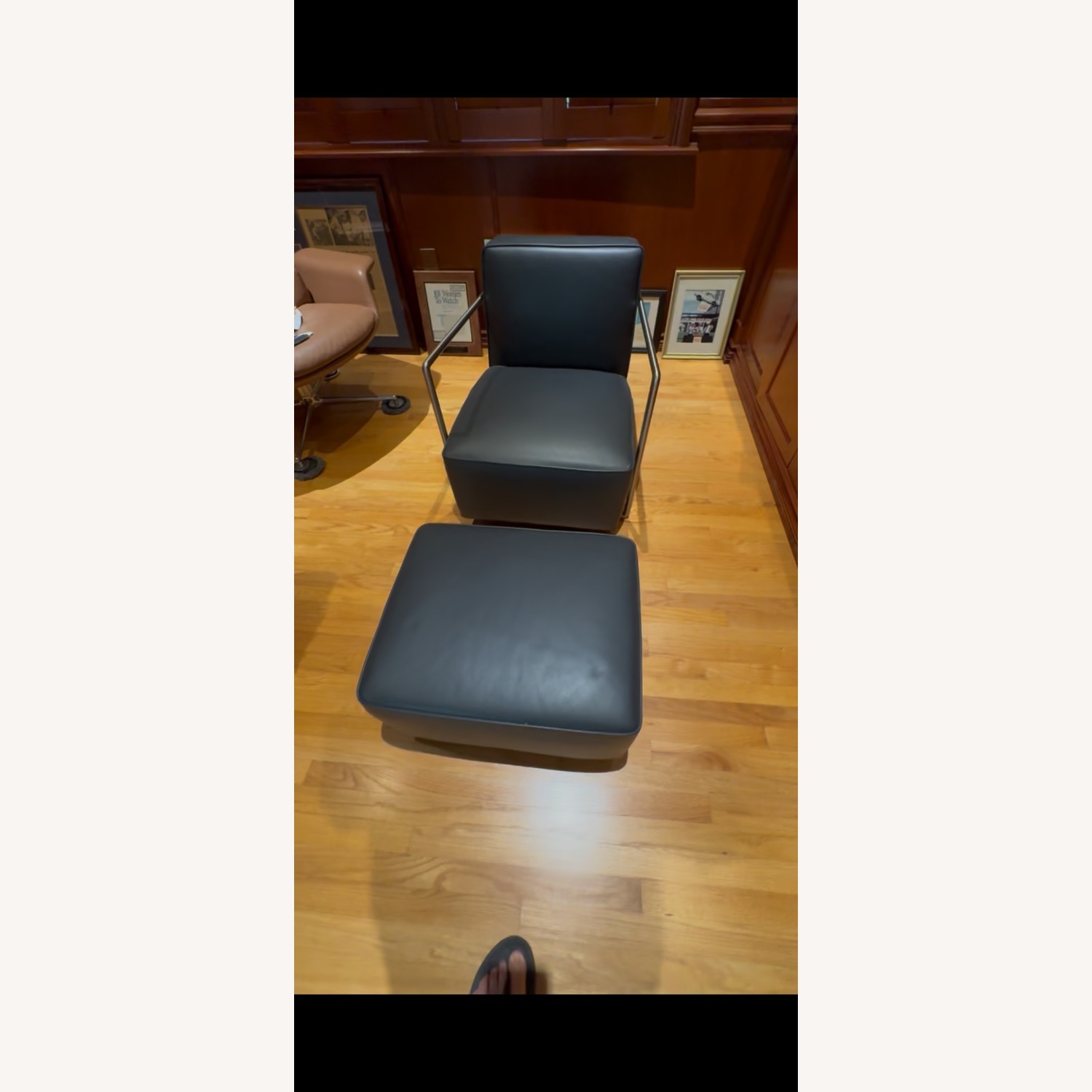 Flexform A.B.C. Armchair and Ottoman - image-5