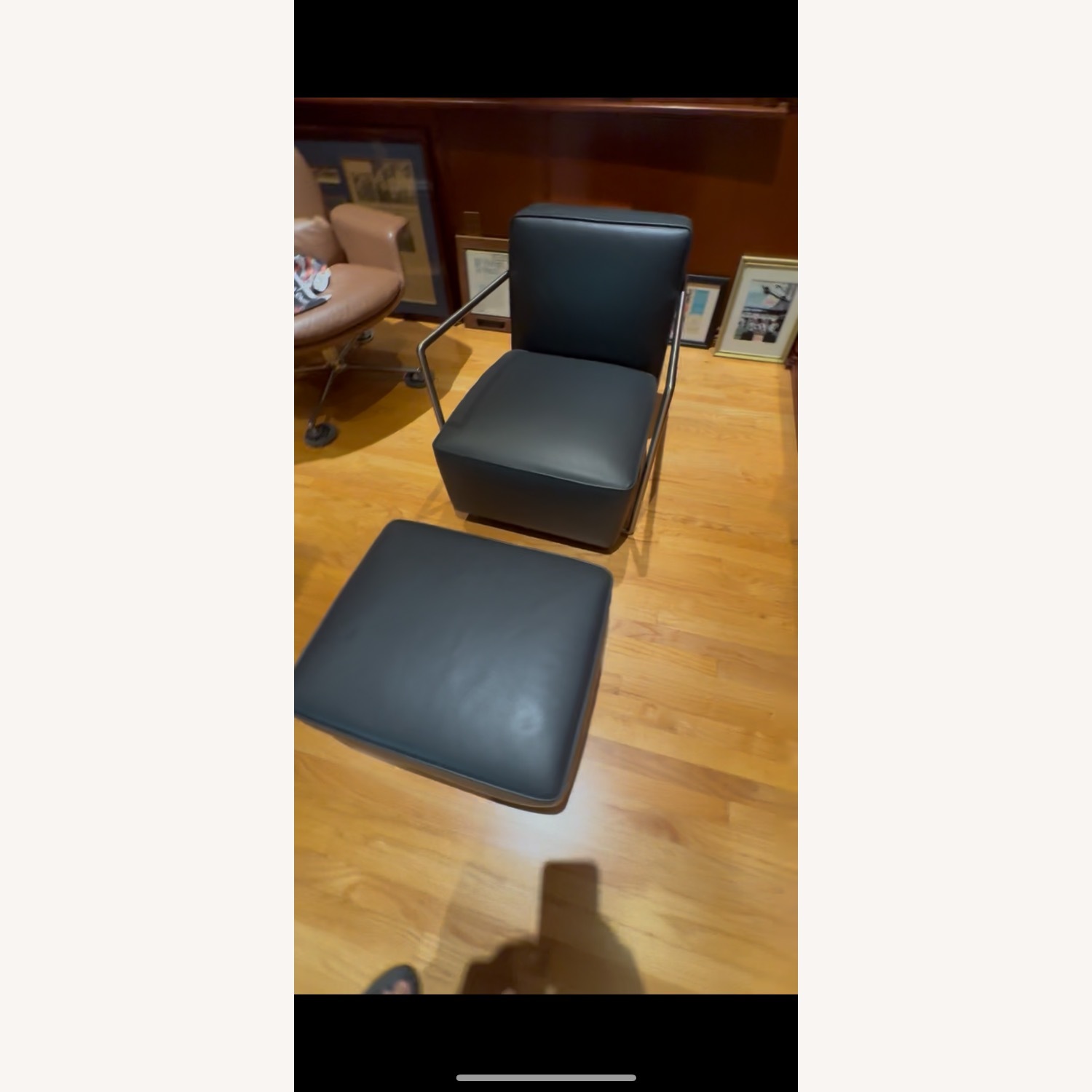 Flexform A.B.C. Armchair and Ottoman - image-1