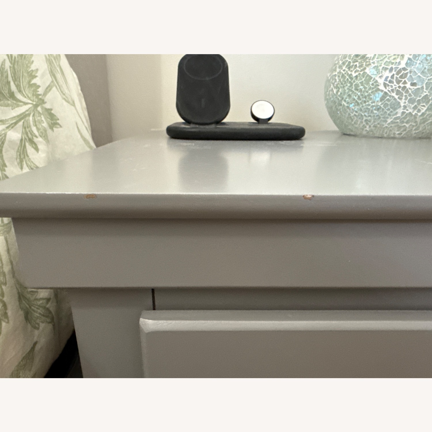 Raymour & Flanigan Place Gray Nightstand - image-4