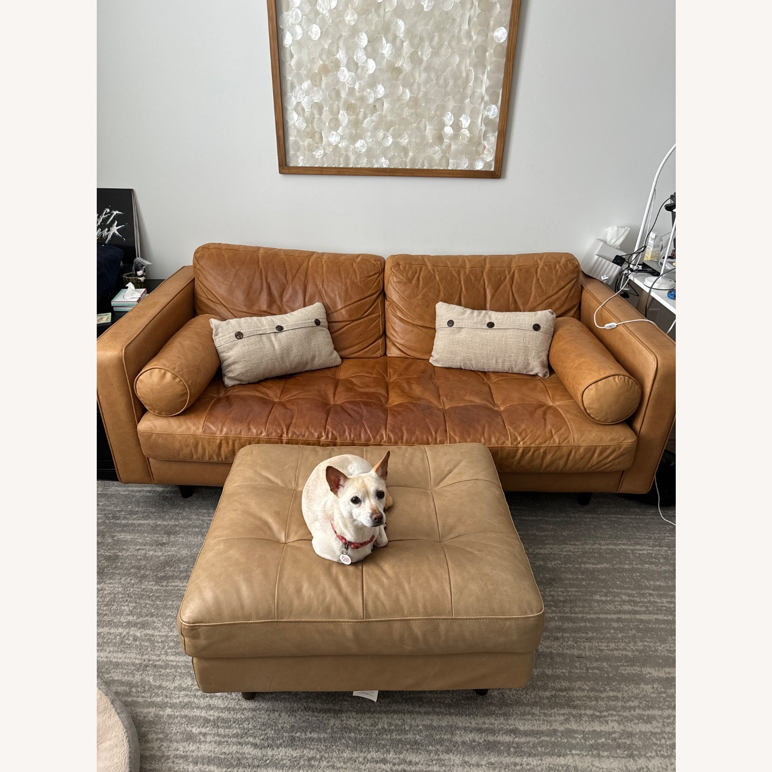 Article Sven 72" Charme Leather Sofa - image-4