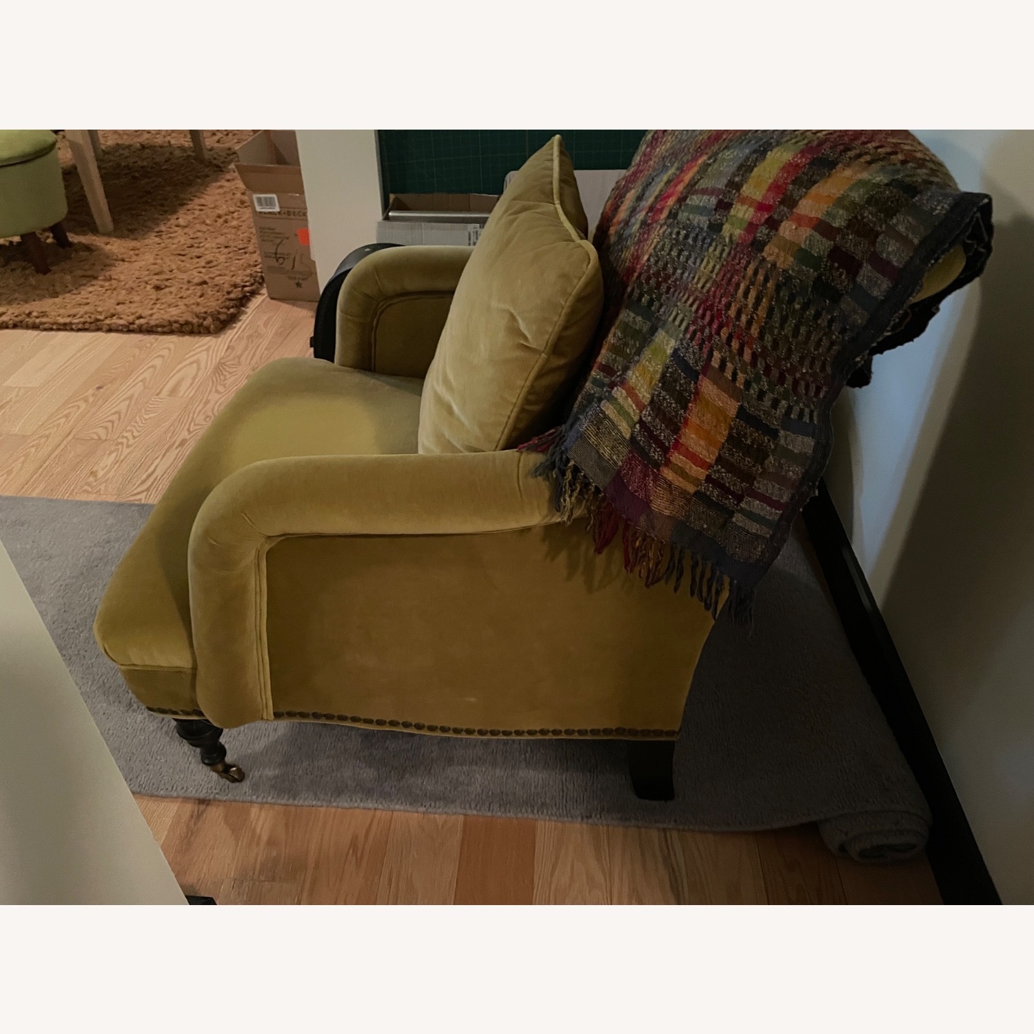 ABC Carpet and Home Deep Comfortable and Stylish Armchair with Ottoman - image-3