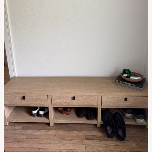 Used Pottery Barn Modern Farmhouse Bench for sale on AptDeco