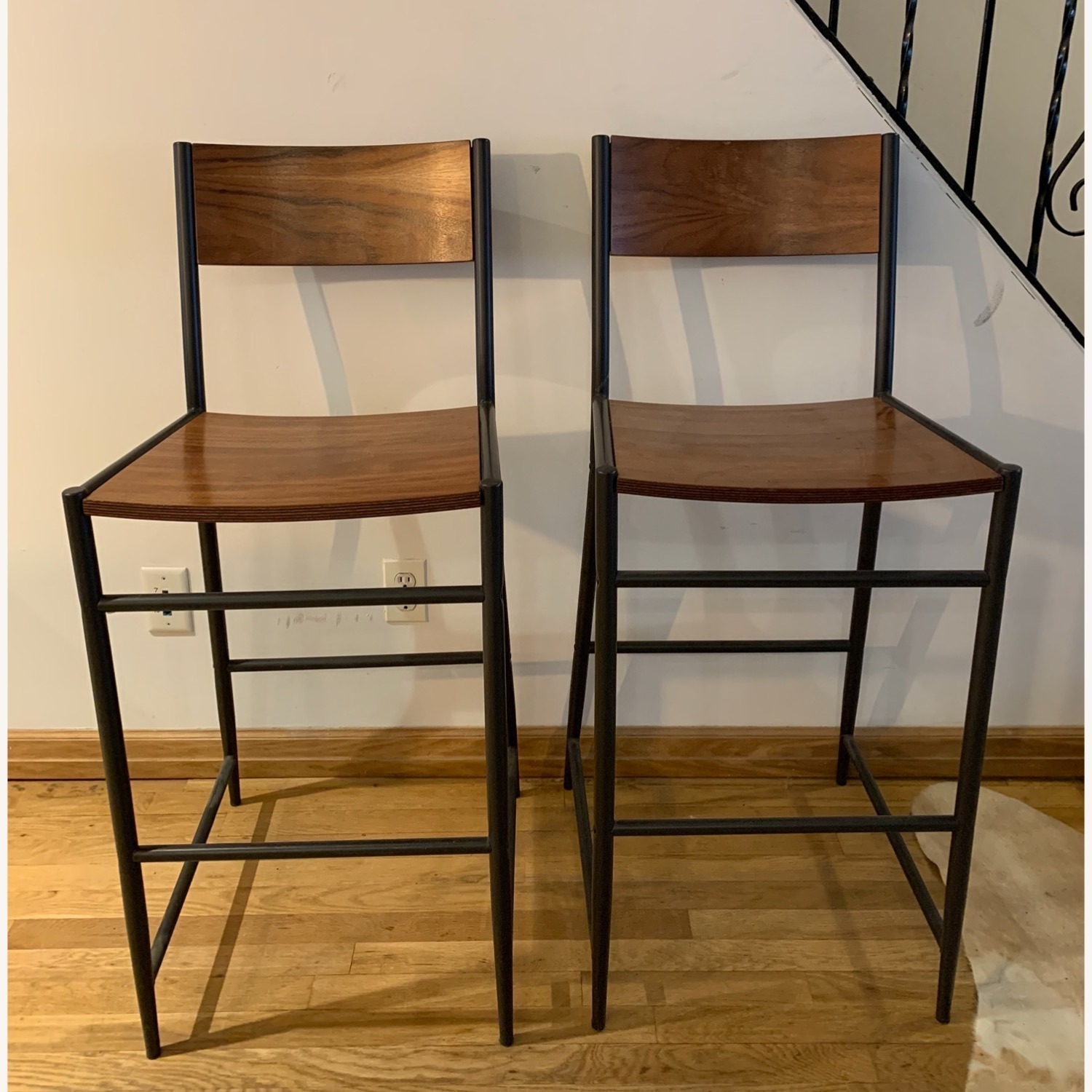 West Elm Counter Stools - Set of 2 - image-2