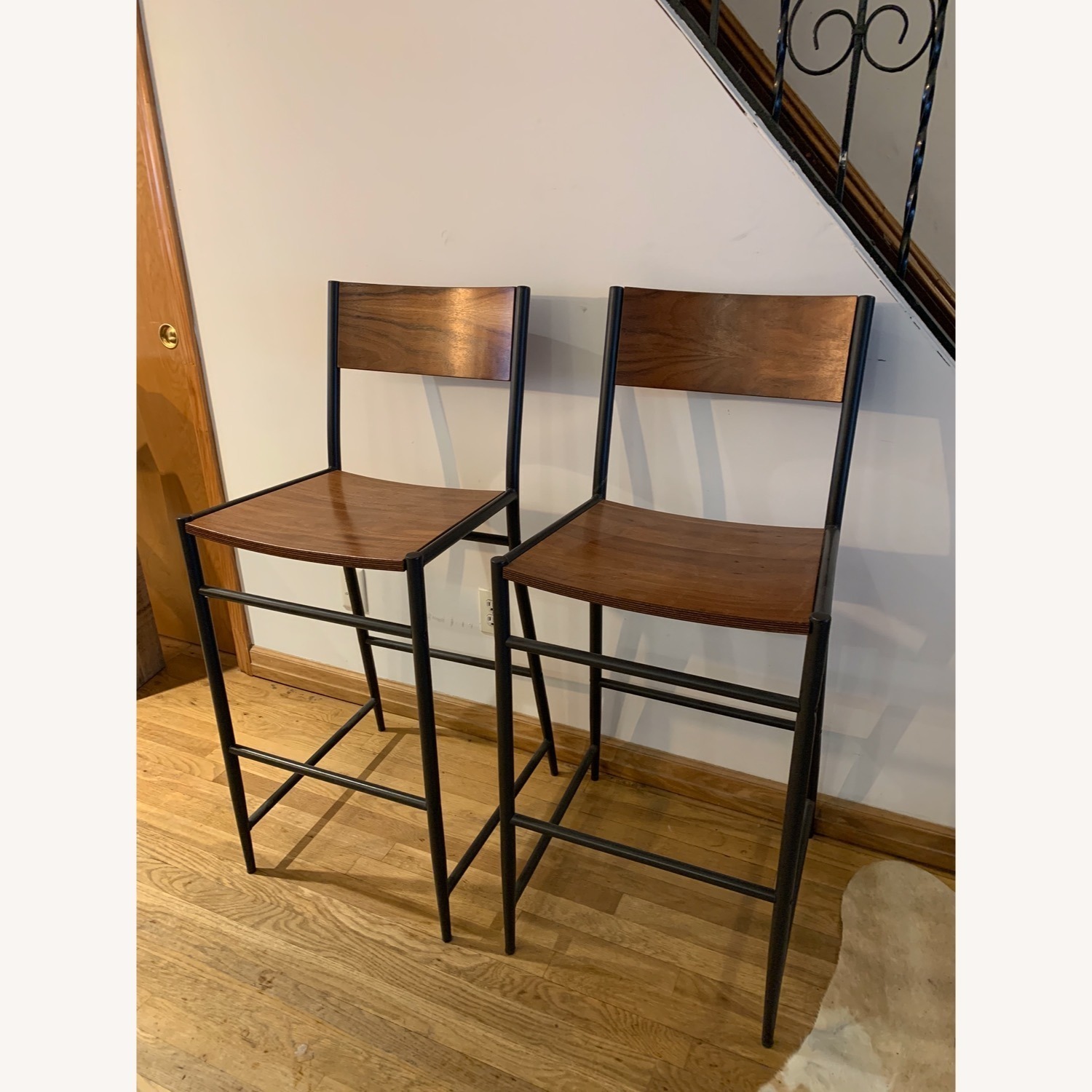 West Elm Counter Stools - Set of 2 - image-1