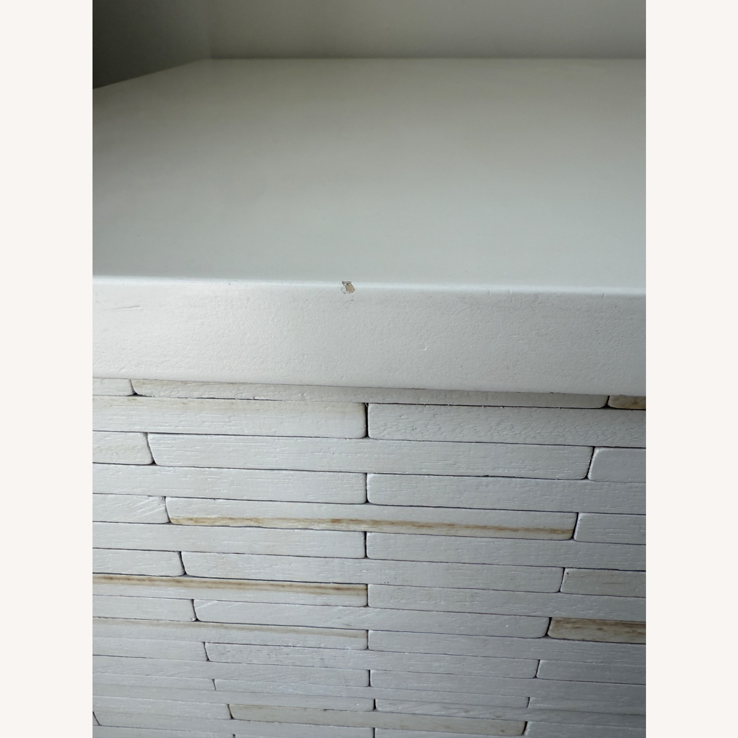 West Elm White Tiled Dresser- 5 Drawer - image-8