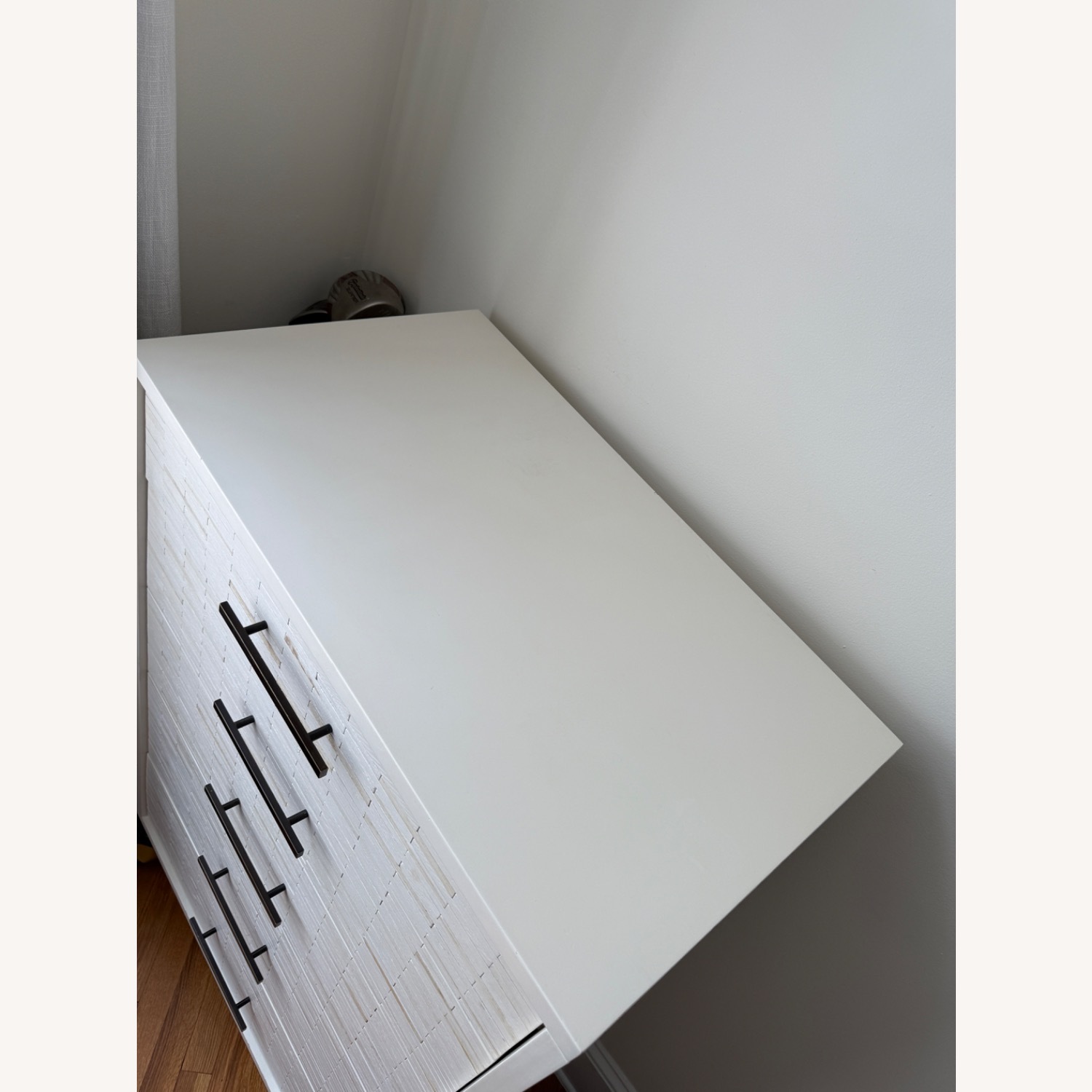 West Elm White Tiled Dresser- 5 Drawer - image-5