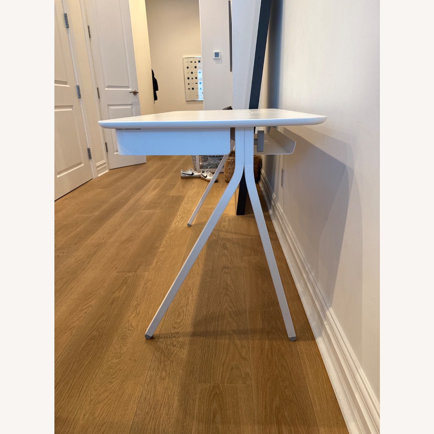 Poppin Key Desk with Pull Out Drawer - image-3