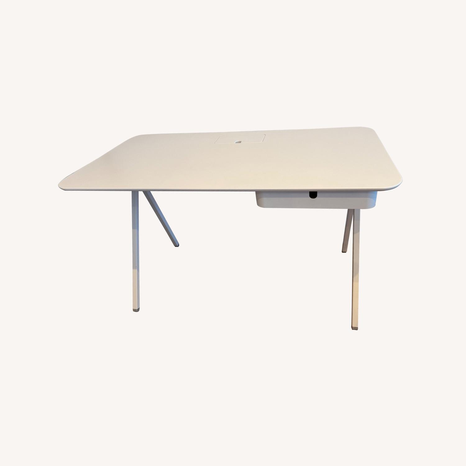 Poppin Key Desk with Pull Out Drawer - image-0