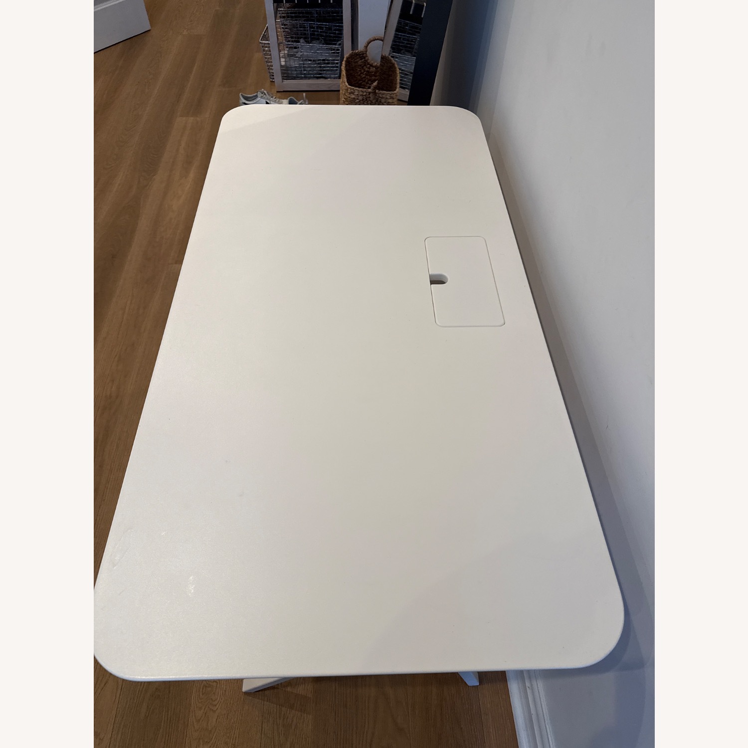 Poppin Key Desk with Pull Out Drawer - image-4