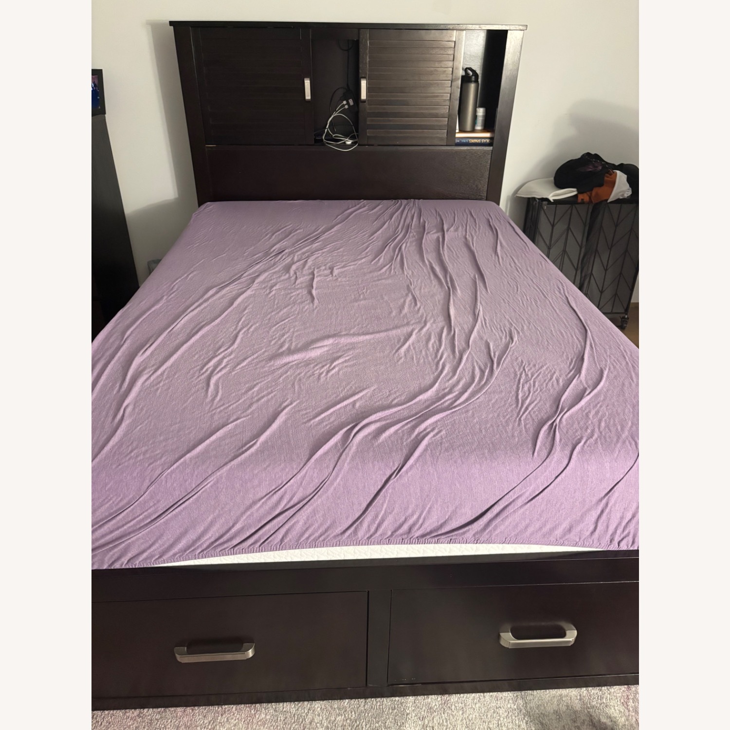 Bob's Discount Furniture Dalton Storage Bed with Bookshelf - image-2