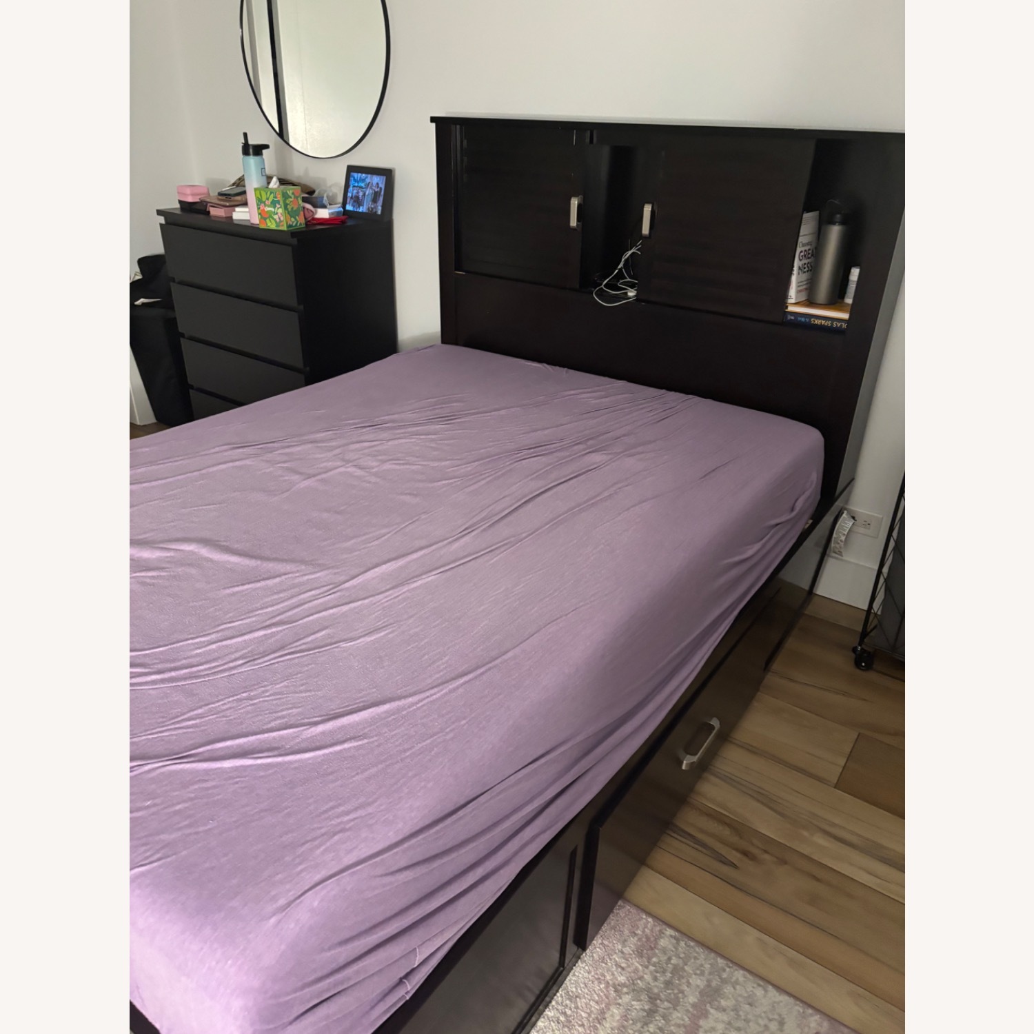 Bob's Discount Furniture Dalton Storage Bed with Bookshelf - image-1