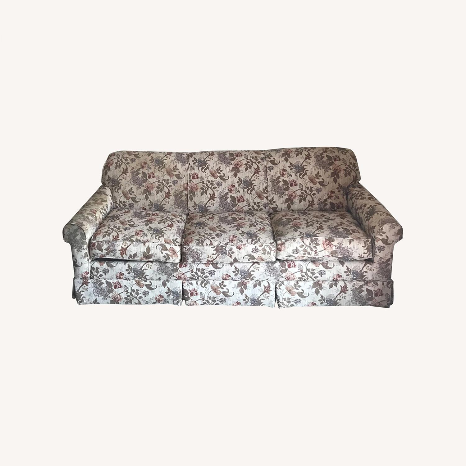 3-Seat Vintage Floral Couch - image-3