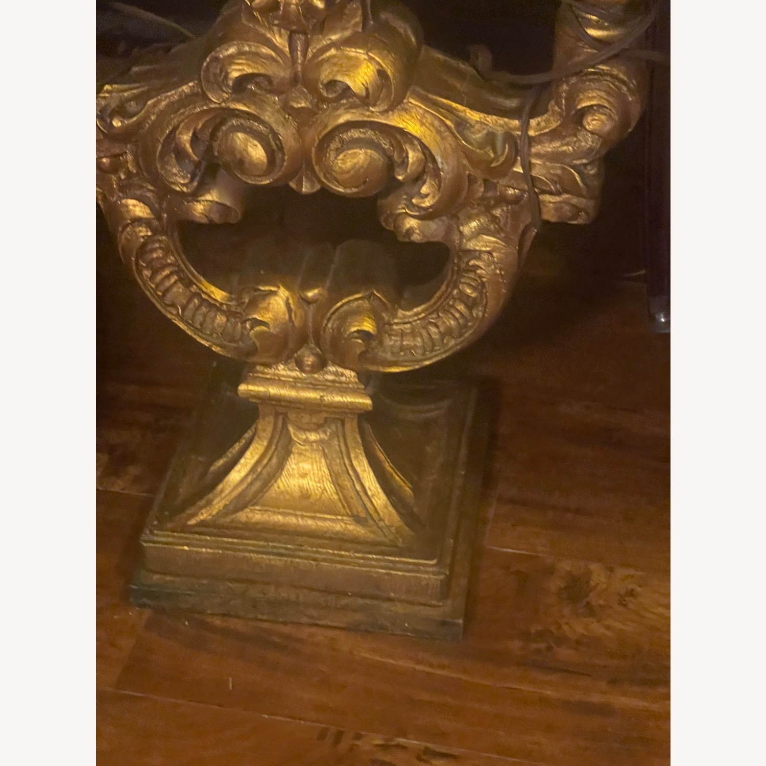 Hollywood Regency Golden Gilded Lamps - image-13