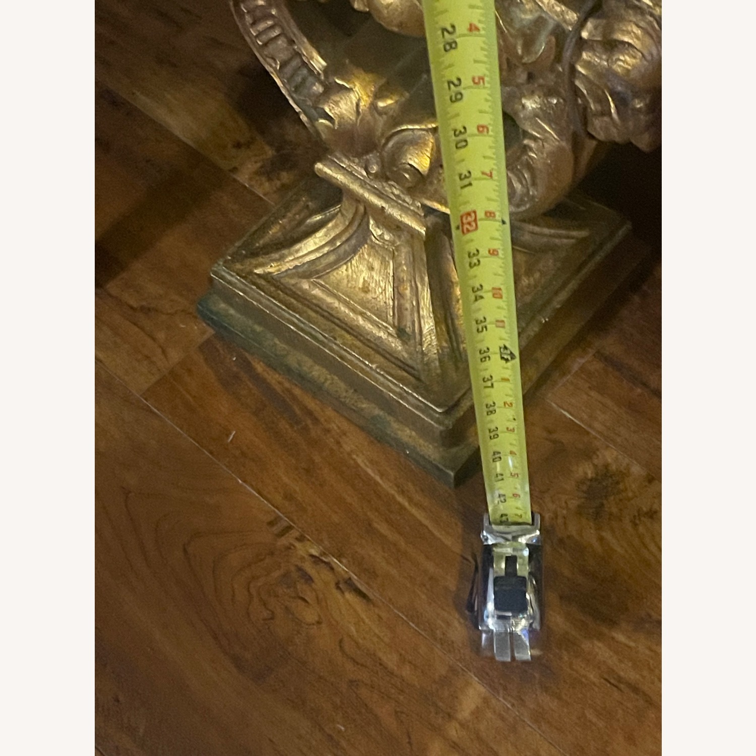 Hollywood Regency Golden Gilded Lamps - image-5