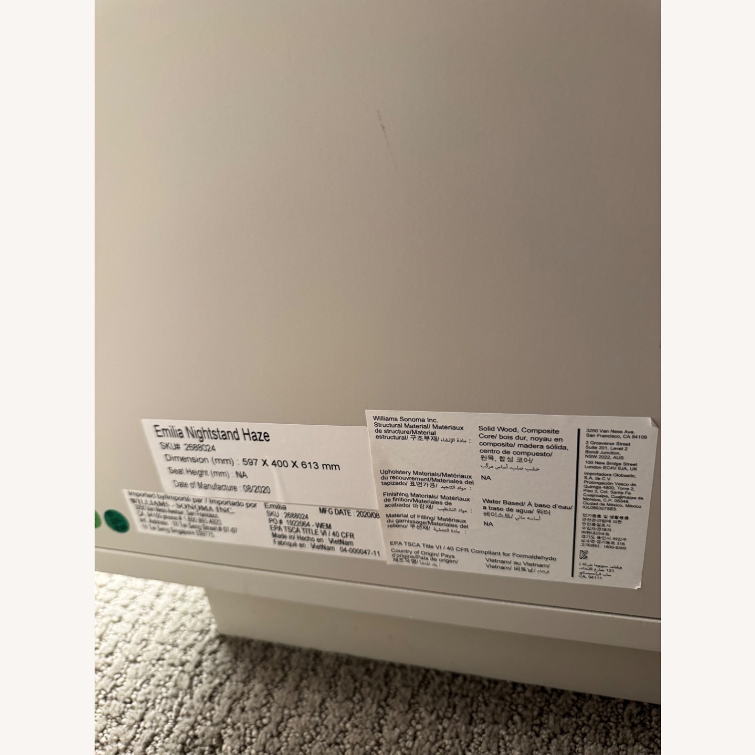 West Elm Emilia Nightstand Haze - image-6