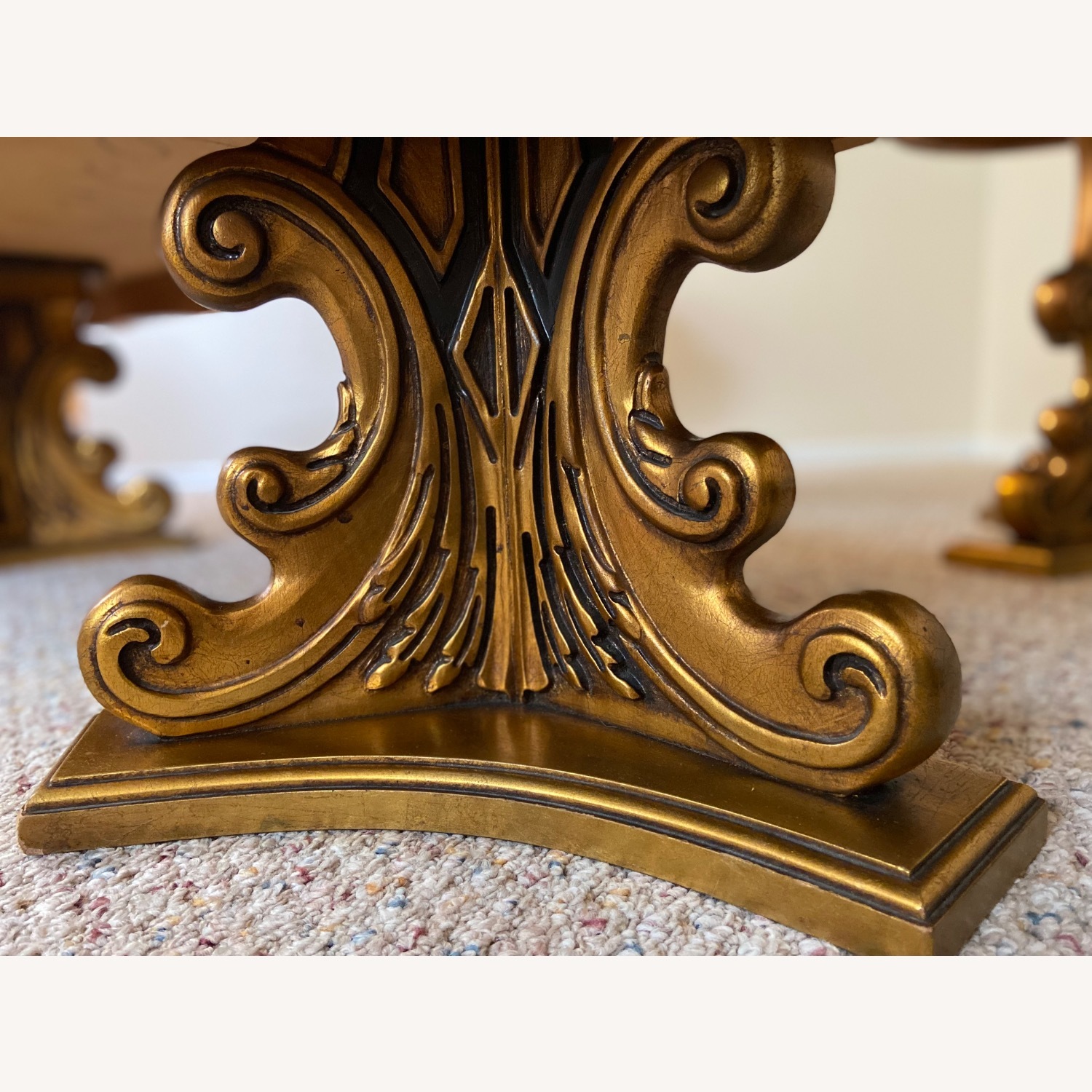 Vintage Marble Top Coffee Table - image-2