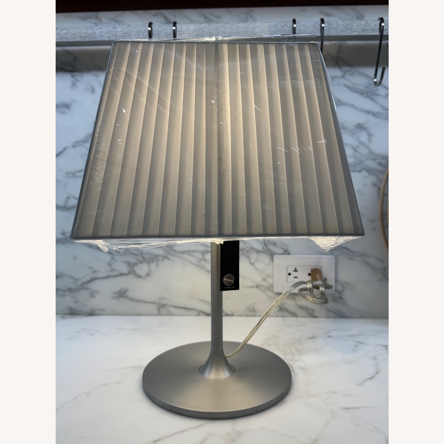 Brushed Aluminum Table Lamp - image-3