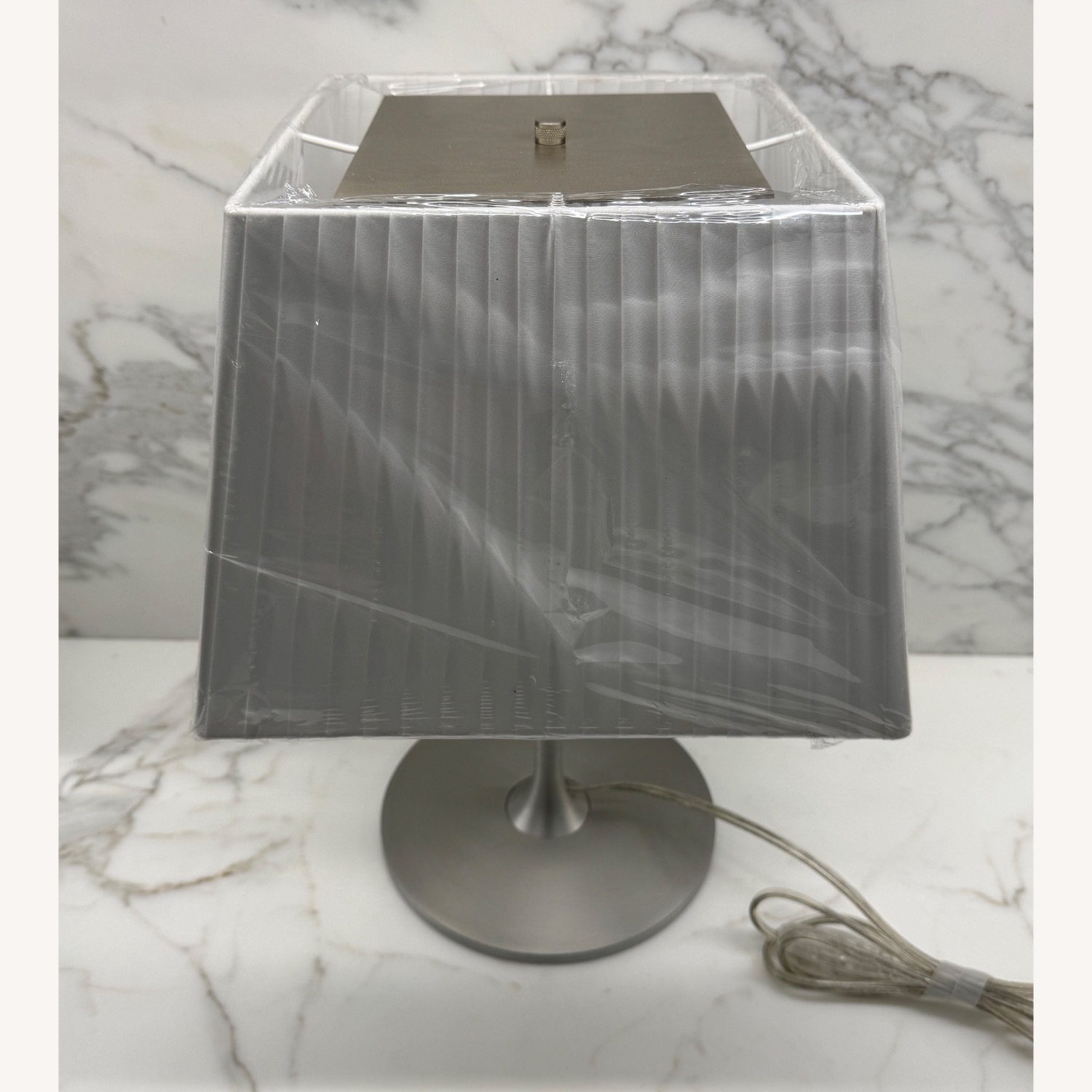 Brushed Aluminum Table Lamp - image-6