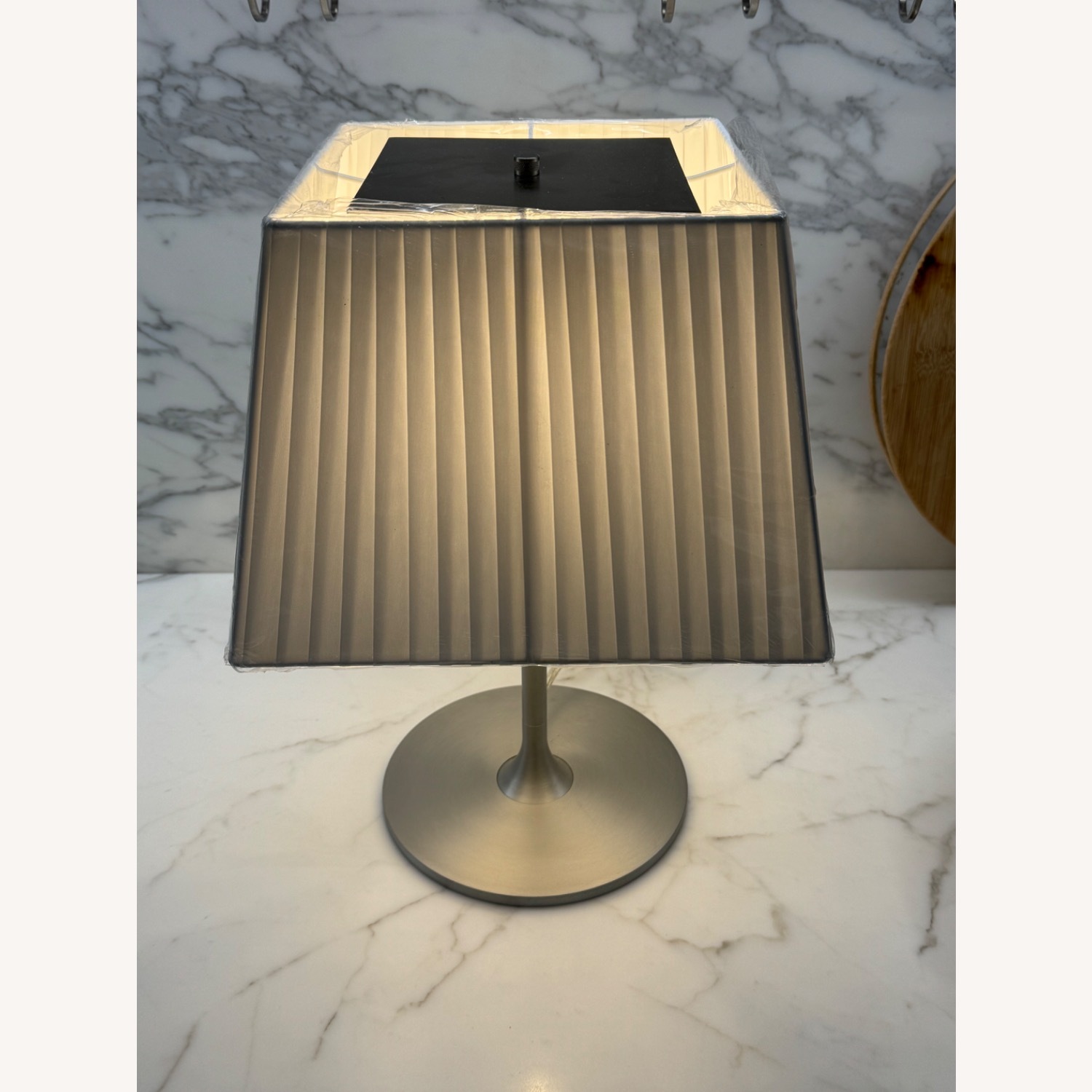 Brushed Aluminum Table Lamp - image-1
