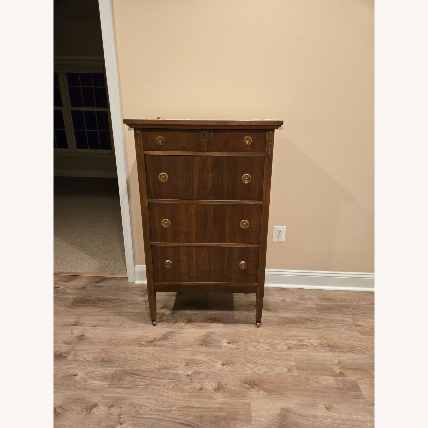 Vintage Unagusta High Boy Dresser with Mirror - image-2