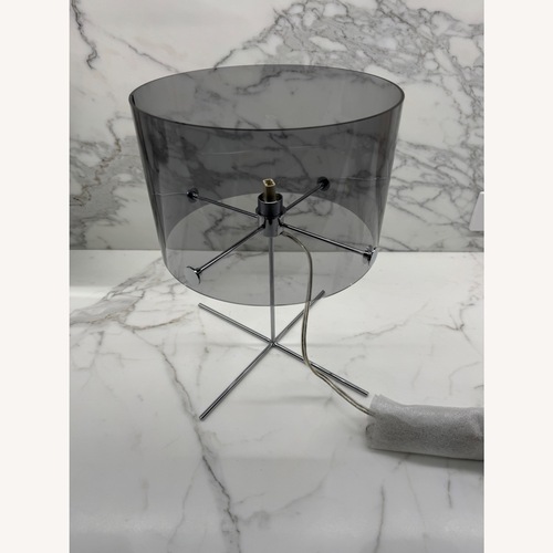 Used Designer Gray Acrylic Table Lamp for sale on AptDeco