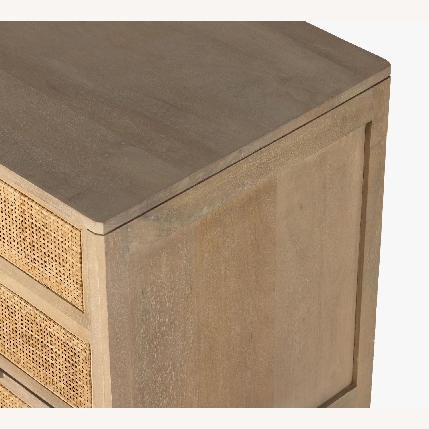 Pottery Barn Dolores Cane 3-Drawer Nightstand - image-2