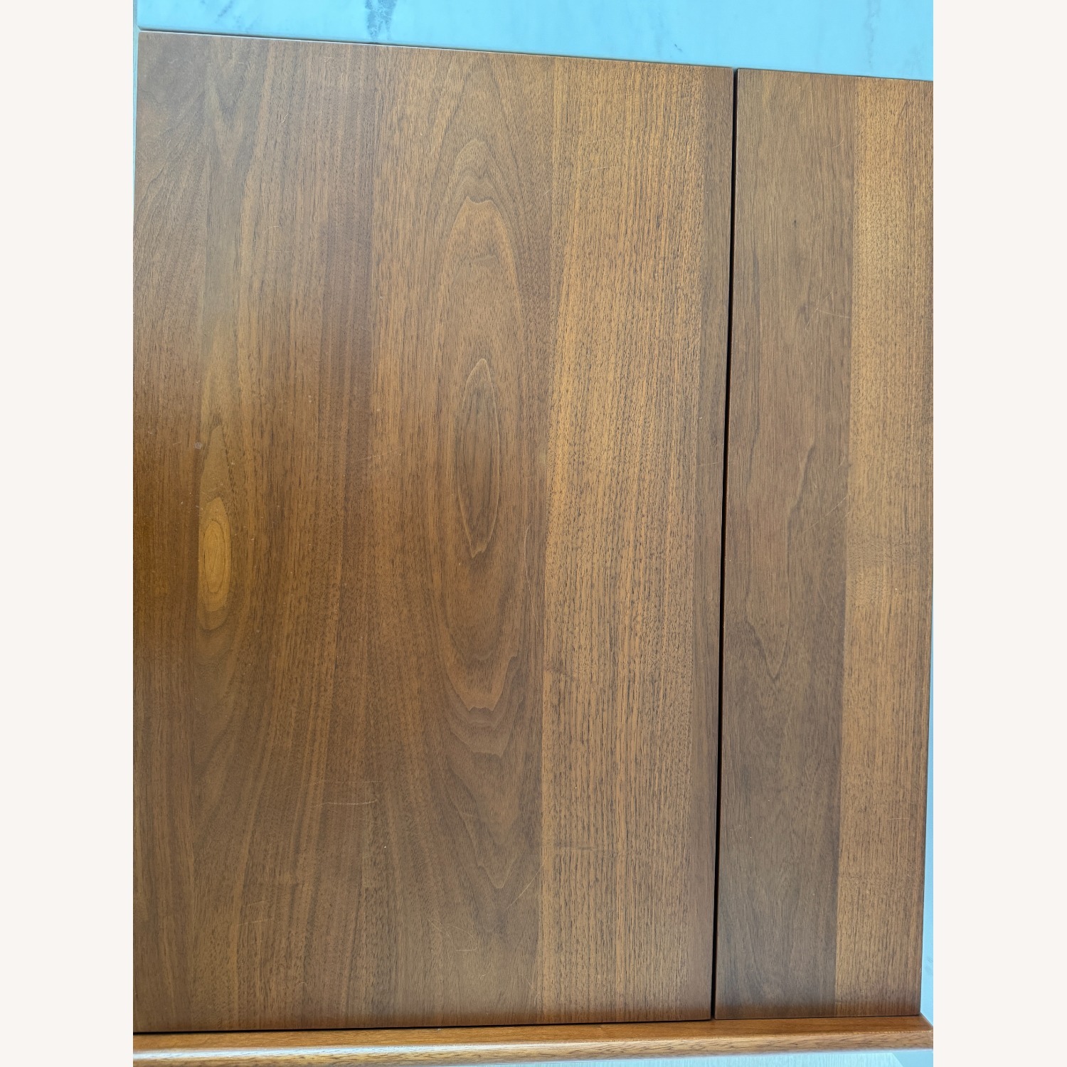 West Elm Pop-Up Coffee Table (Walnut & Marble) - image-11