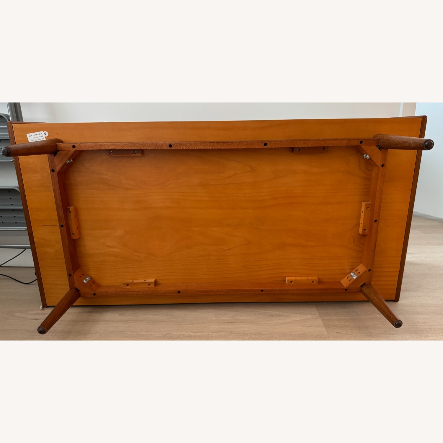 West Elm Pop-Up Coffee Table (Walnut & Marble) - image-6