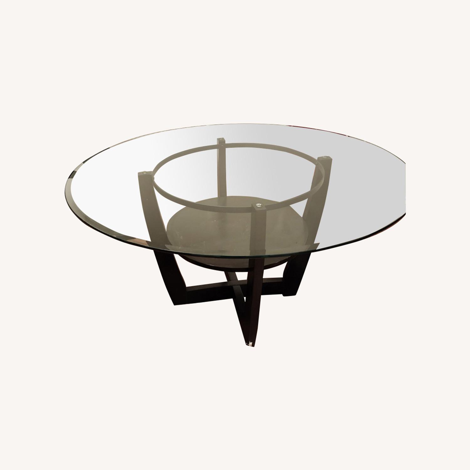 Rooms To Go Round Glass Table - Modern - image-0