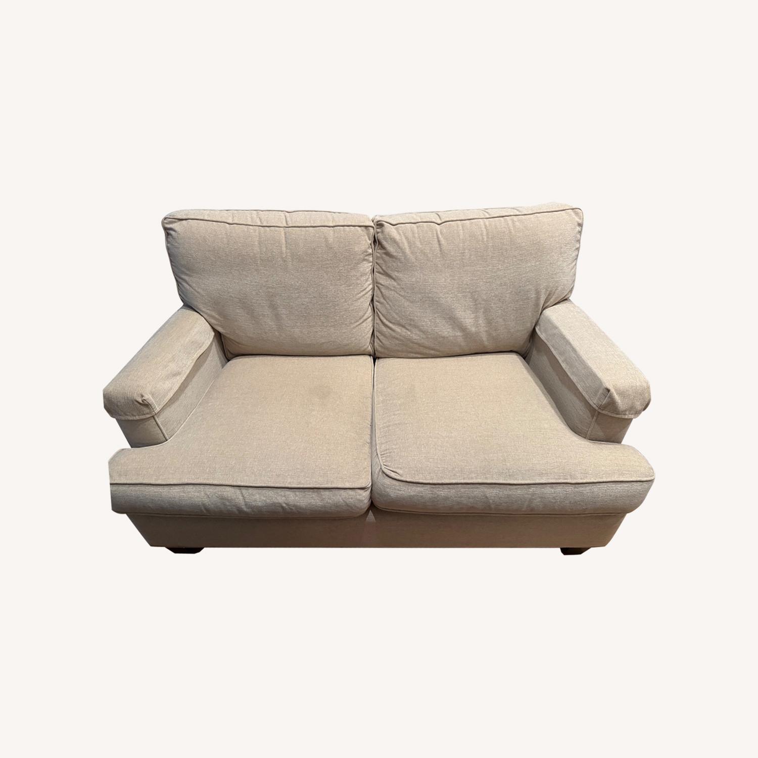 Bassett Furniture Track Arm Loveseat - image-0