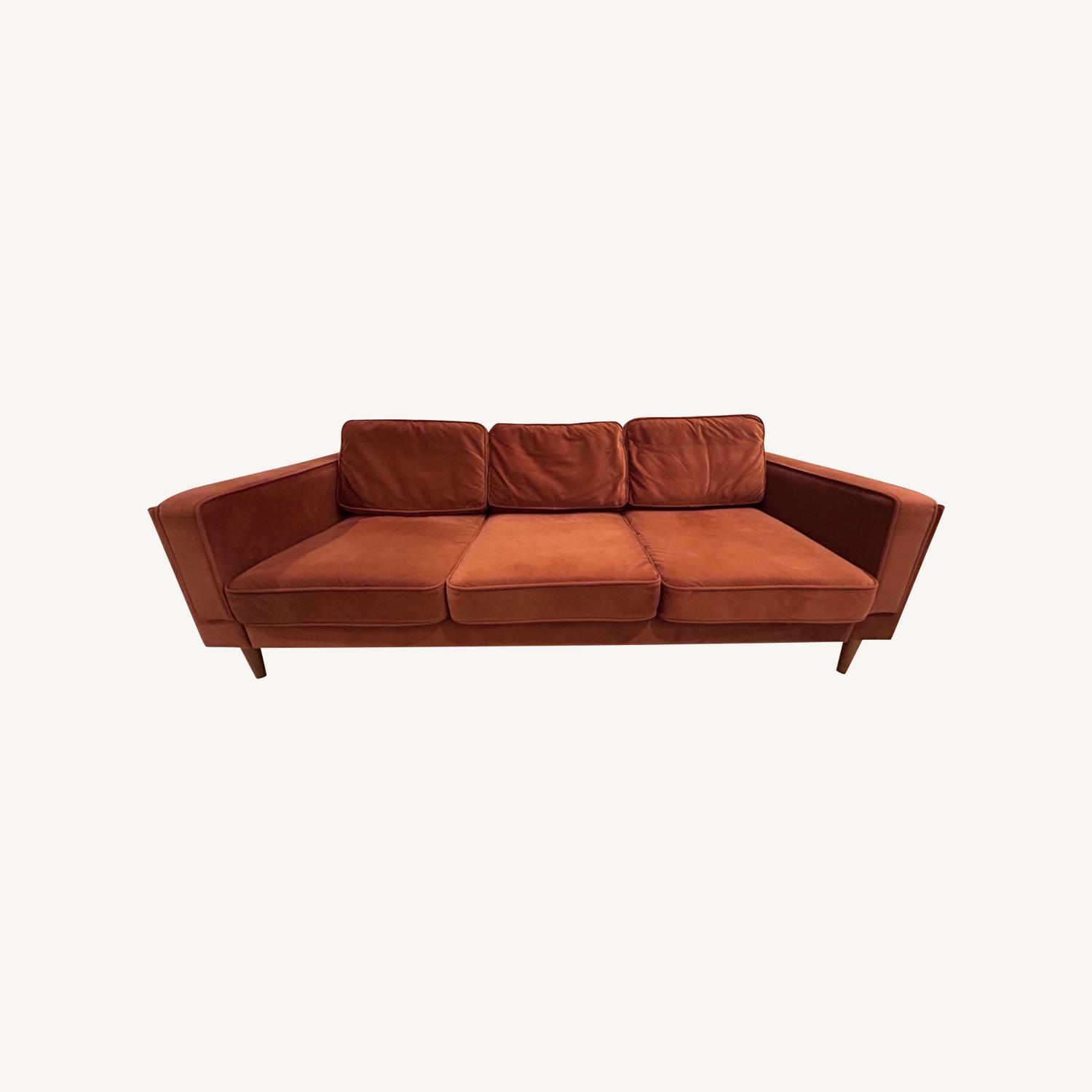 Albany Park Mid-Century Modern Velvet Sofa - image-0