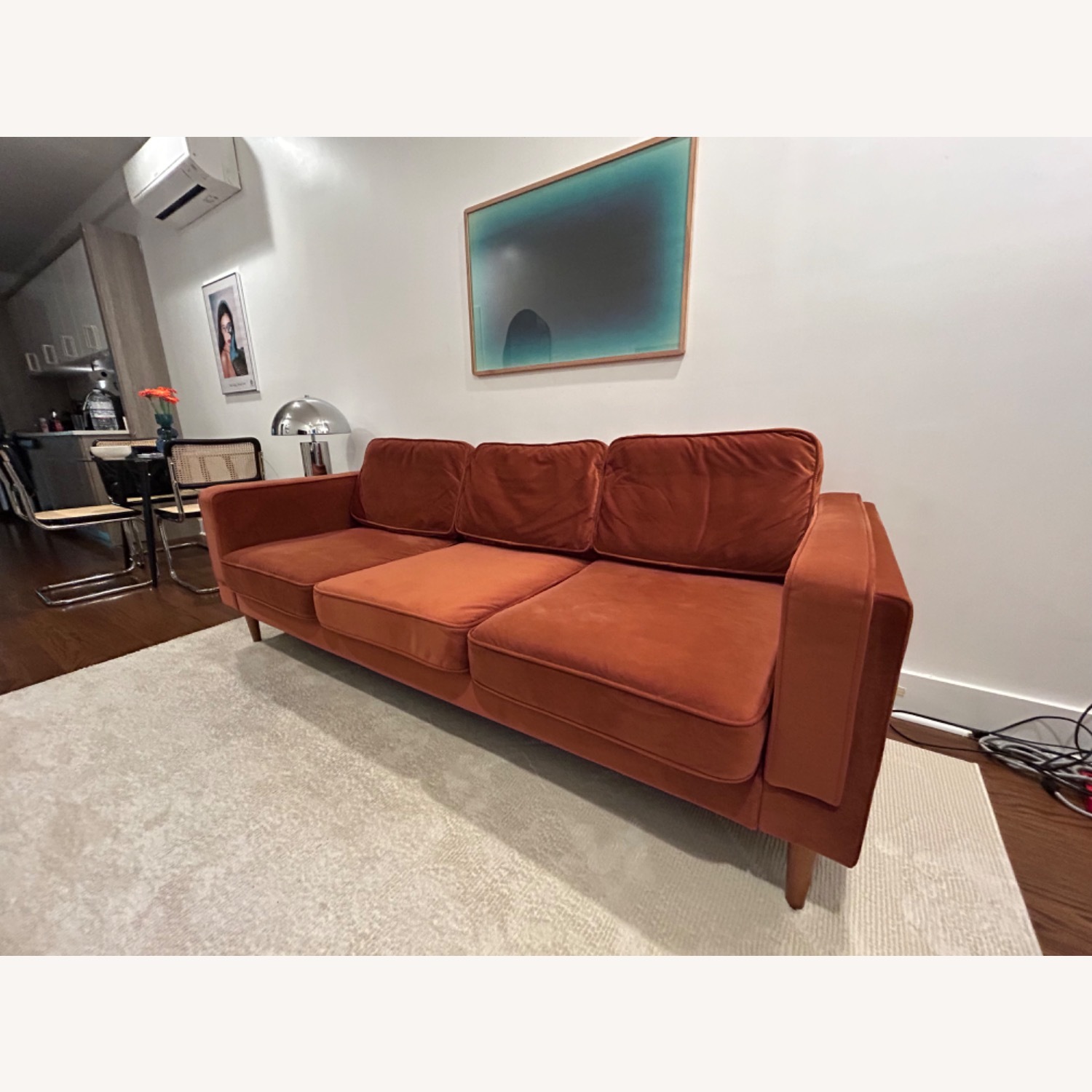 Albany Park Mid-Century Modern Velvet Sofa - image-2