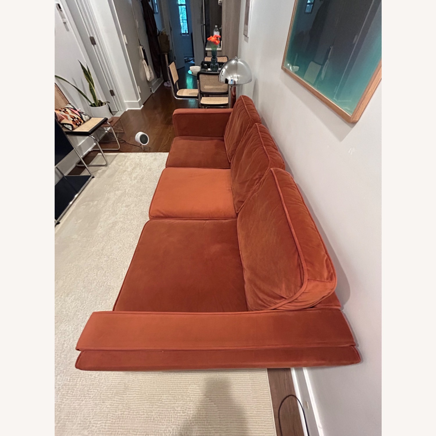 Albany Park Mid-Century Modern Velvet Sofa - image-3
