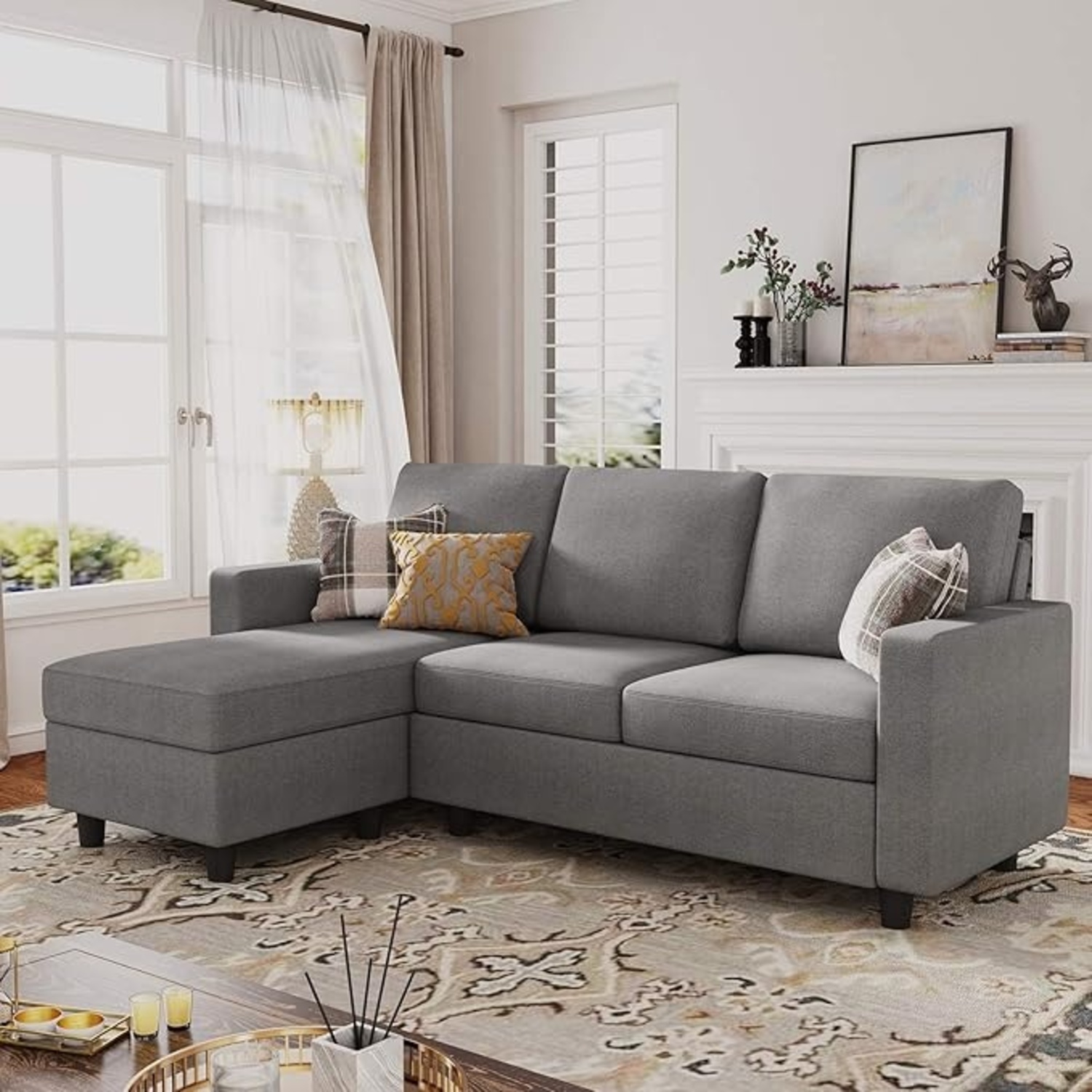 Amazon Hobay Grey Sofa - image-4