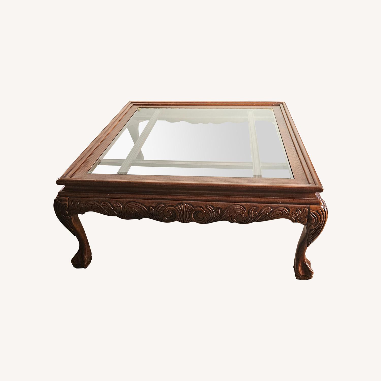 Ornate Solid Wood Coffee Table - image-0