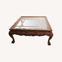 Ornate Solid Wood Coffee Table