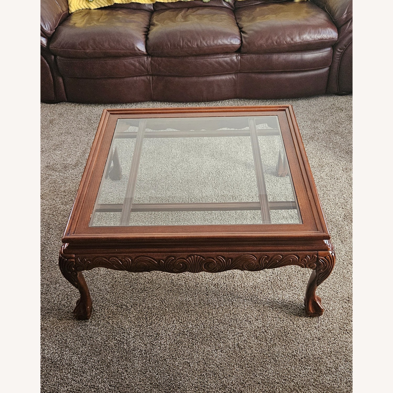 Ornate Solid Wood Coffee Table - image-1
