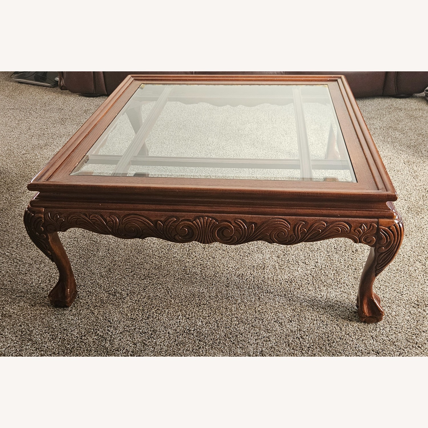 Ornate Solid Wood Coffee Table - image-2