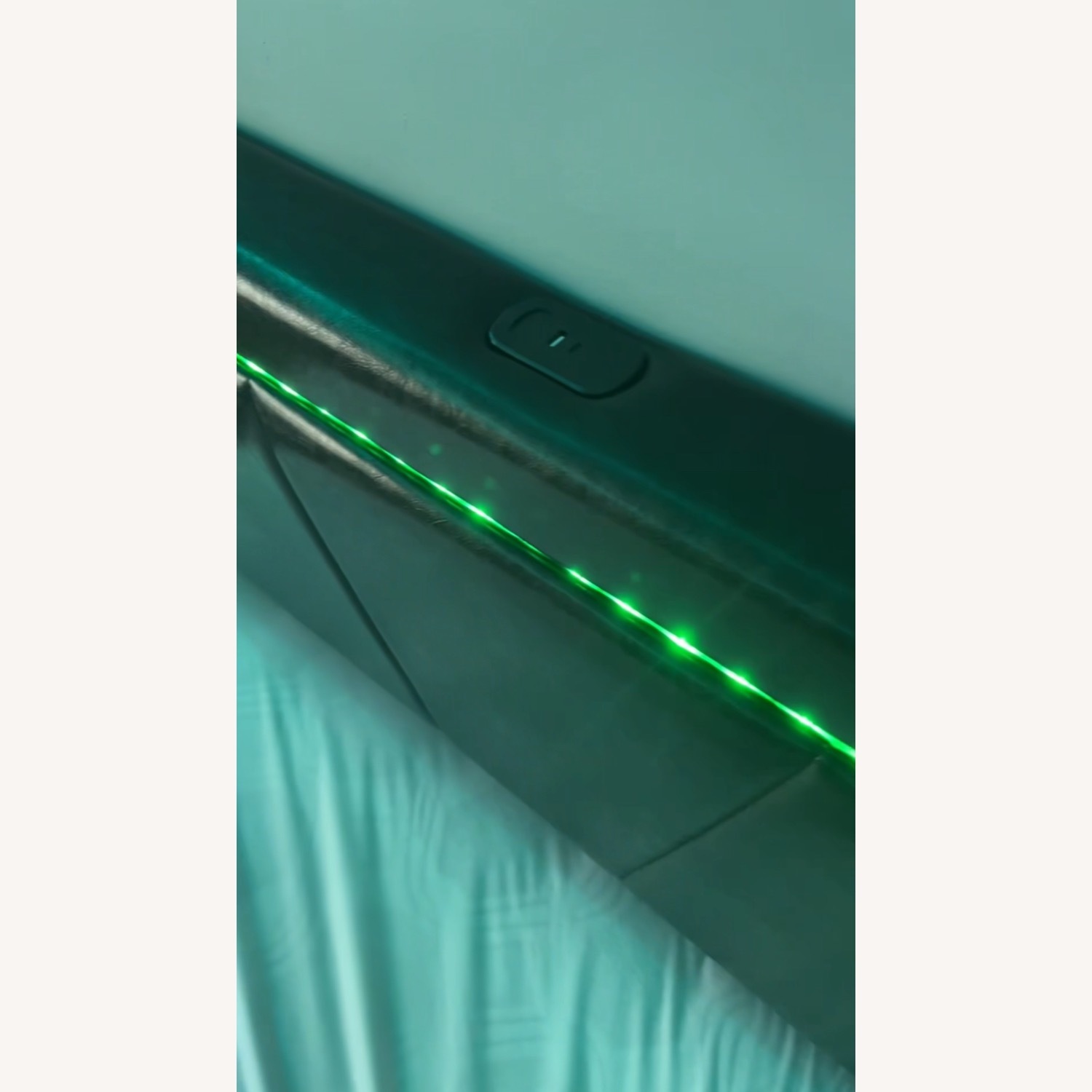 Modern Black 4 Drawer RGB LED, USB Full Bed  - image-2